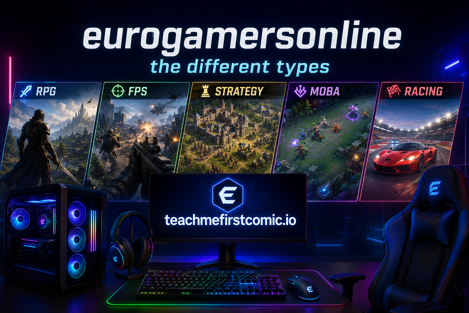 eurogamersonline the different types